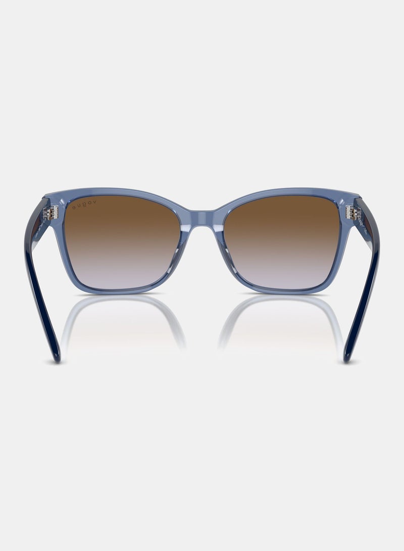 Vogue Full Rim Cat Eye Sunglasses 5534SI, 53, 2830, 68 - Image 4